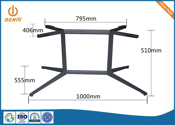 200*600mm Restaurant-Tabellen-Basis mit 1200*700mm Melamin-Spitze