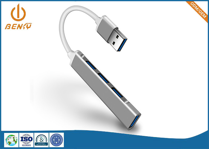 USB-Verbindungsstück maschinell bearbeitendes Aluminium-Shell 6 in 1 Nabe Dockingstations-Adapter USBs Multiport